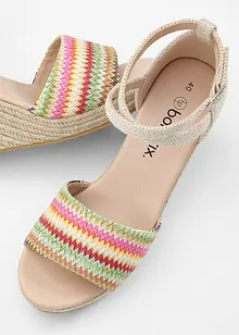 Sandály na klínku, bonprix