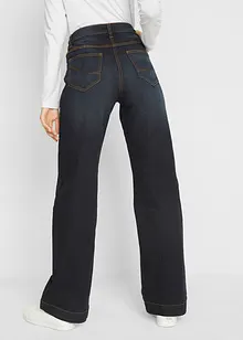 Džíny, Wide Leg, Mid Waist, pohodlný pas, bonprix