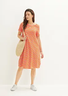 Úpletové šaty ze žíhané příze, bonprix