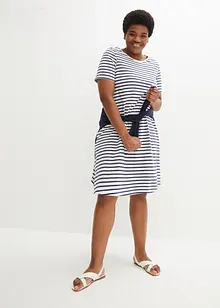 Úpletové šaty ze žíhané příze, bonprix