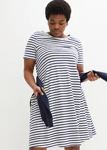 Úpletové šaty ze žíhané příze, bonprix