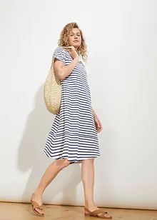 Úpletové šaty ze žíhané příze, bonprix