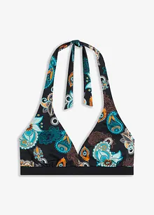 Bikinový top s ramínkem za krk a hlubokým výstřihem, bonprix