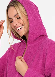 Froté župan z organické bavlny, se zipem, bonprix