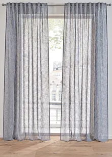 Záclona se vzhledem lnu (1 ks v balení), bonprix