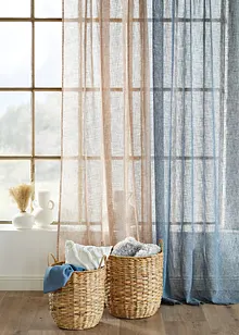 Záclona se vzhledem lnu (1 ks v balení), bonprix