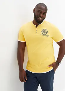 Henley tričko, krátký rukáv (2 ks v balení), bonprix