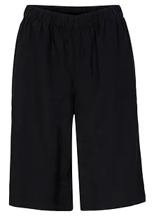 Bermudy ze směsi lnu a viskózy, High Waist, bonprix