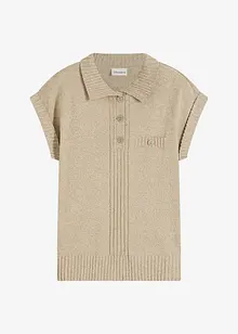 Polo svetr s bavlnou, bonprix