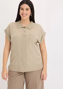 Polo svetr s bavlnou, bonprix