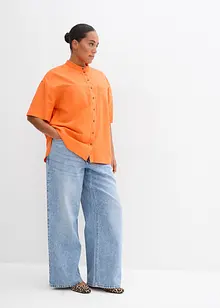 Košilová halenka z jemné směsi s viskózou, bonprix