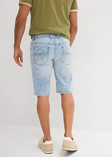 Lehké strečové džínové bermudy bez zapínání, Slim Fit, bonprix