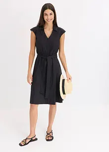 Halenkové šaty s vázačkou, bonprix