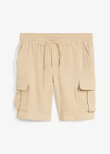 Bermudy ze vzdušného mušelínu, Regular Fit, bonprix