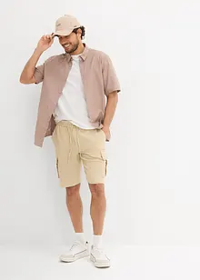 Bermudy ze vzdušného mušelínu, Regular Fit, bonprix