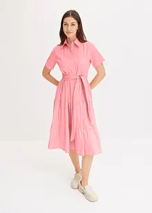 Košilové šaty z elastické bavlněné směsi, bonprix