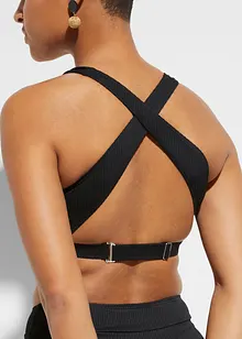 Žebrované bikiny s podprsenkovým topem (2dílná souprava), bonprix