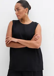 Halenkový top z mačkané viskózové směsi, bonprix