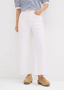 Džíny High Waist se širokými nohavicemi, cropped, bonprix