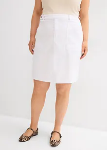Strečová džínová sukně, High Waist, bonprix