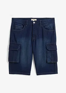 Dlouhé džínové cargo bermudy, Relaxed Fit, bonprix