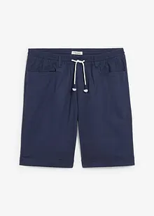 Bermudy bez zapínání, ze směsi lnu, Regular Fit, bonprix