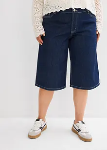 Džínové bermudy Mid Waist, Low Stretch, bonprix