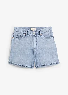 Džínové šortky High Waist, nízký podíl streče, bonprix