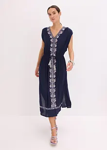 Boho midi šaty s výšivkou, bonprix