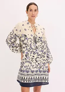 Krátké boho šaty se vzhledem lnu, bonprix