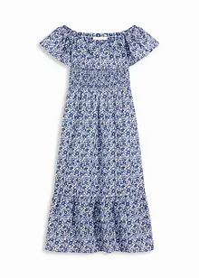 Boho midi šaty s výstřihem Carmen, z lehké bavlny, bonprix