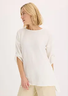 Halenka se strukturou a krajkovým pásem, bonprix