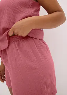 Krátké pyžamo z měkkého mušelínu, se špagetovými ramínky, bonprix