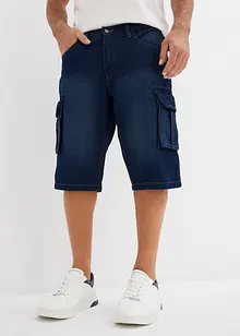 Dlouhé džínové cargo bermudy, Relaxed Fit, bonprix