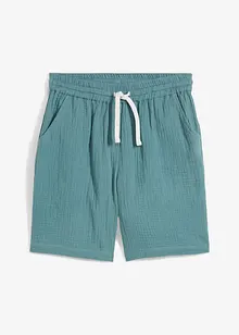 Šortky bez zapínání, ze vzdušného mušelínu, Loose Fit, bonprix