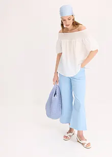 Kalhoty Culotte z elastické bavlněné směsi, bonprix