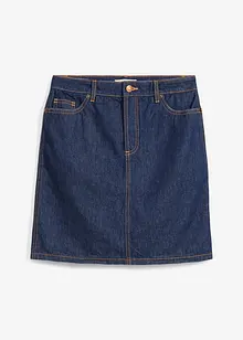 Džínová sukně Mid Waist, Low Stretch, bonprix