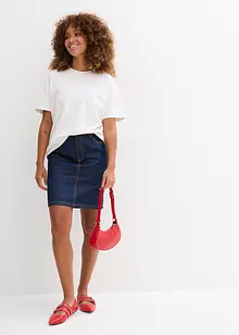 Džínová sukně Mid Waist, Low Stretch, bonprix