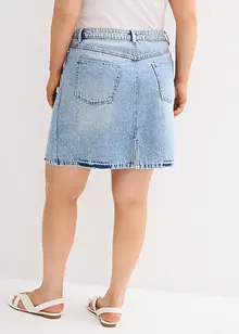 Džínová sukně Mid Waist, Low Stretch, bonprix