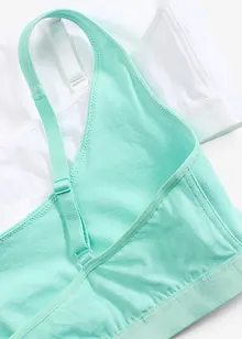 Podprsenkový top, organická bavlna (2 ks v balení), bonprix