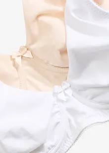 Nevyztužená hladká podprsenka s kosticemi, s organickou bavlnou (2 ks v balení), bonprix