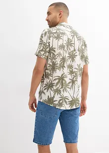 Košile s krátkým rukávem, Slim Fit, z viskózy, bonprix
