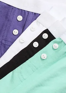 Středně dlouhé dámské boxerky s organickou bavlnou (4 ks v balení), bonprix