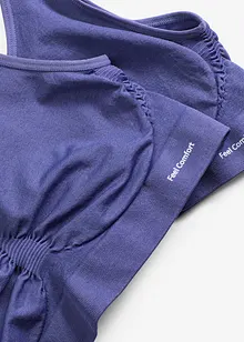 Bezešvý podprsenkový top Feel Comfort (2 ks v balení), bonprix