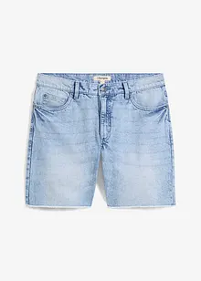 Dlouhé džínové šortky s nezačištěnými okraji, Relaxed Fit, bonprix
