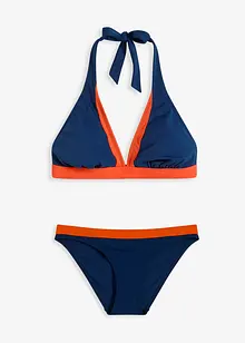 Bikiny s ramínkem kolem krku a výstřihem do V (2dílná souprava), bonprix