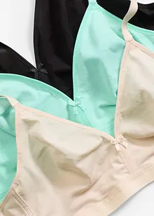 Podprsenka bez kostic, s organickou bavlnou (3 ks v balení), bonprix