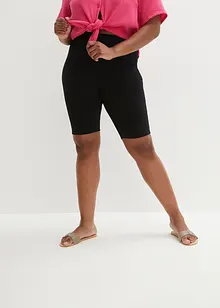 Krátké legíny z žebrovaného žerzeje, High Waist, bonprix
