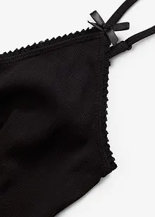 Krátké žebrované pyžamo z čisté bavlny, bonprix