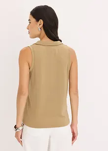 Pólo top z viskózového piké, bonprix